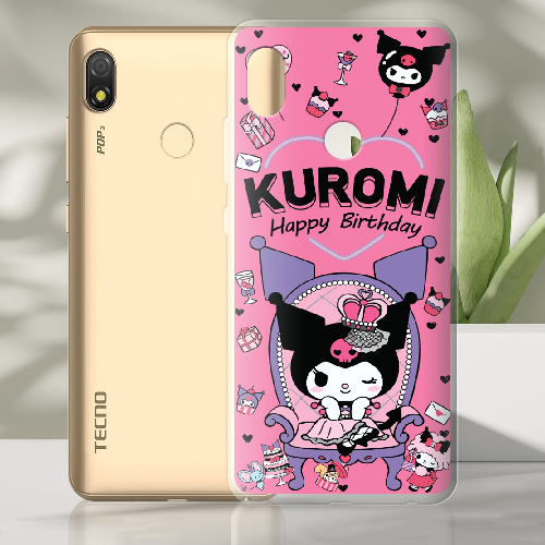 Чехол BoxFace Tecno Pop 3 День народження Kuromi