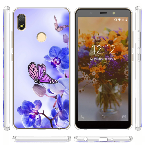 Чехол BoxFace Tecno Pop 3 Orchids and Butterflies