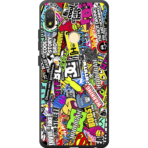 Чехол BoxFace Tecno Pop 3 Multicolored Inscriptions