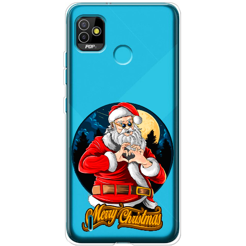 Чехол BoxFace Tecno Pop 5 Cool Santa and heart 