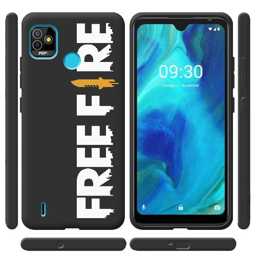 Чехол BoxFace Tecno Pop 5 Белый Free Fire 