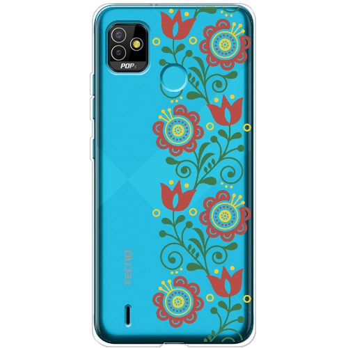 Чехол BoxFace Tecno Pop 5 Ethno Flower 