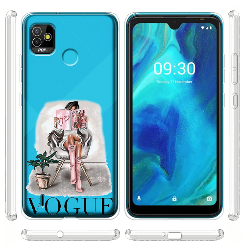 Чехол BoxFace Tecno Pop 5 Модель из VOGUE 