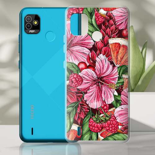 Чехол BoxFace Tecno Pop 5 Tropical Flowers 