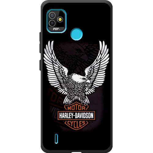 Чехол BoxFace Tecno Pop 5 Harley Davidson and eagle 