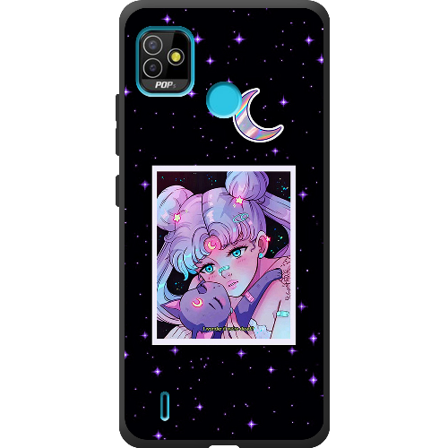 Чехол BoxFace Tecno Pop 5 Sailor Moon night 