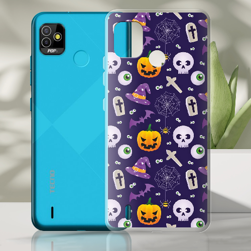 Чехол BoxFace Tecno Pop 5 Halloween Purple Mood 