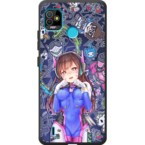 Чехол BoxFace Tecno Pop 5 Overwatch D.VA 