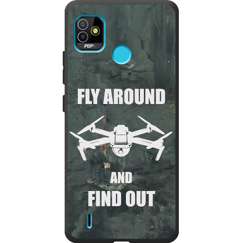 Чехол BoxFace Tecno Pop 5 Дрон Fly Around 