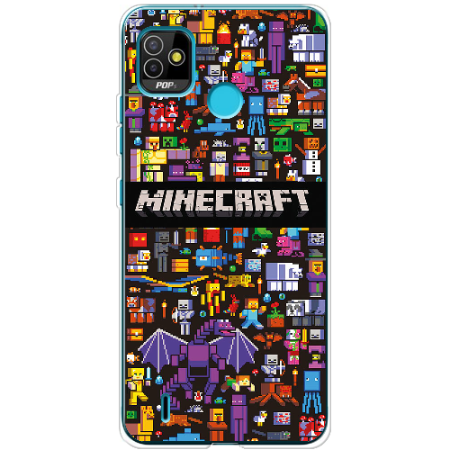 Чехол BoxFace Tecno Pop 5 Minecraft Mobbery 