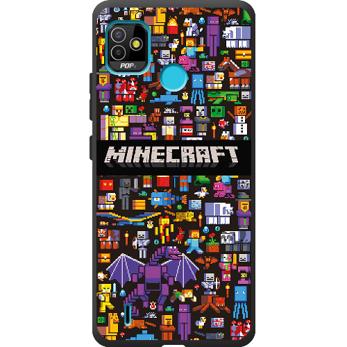 Чехол BoxFace Tecno Pop 5 Minecraft Mobbery 