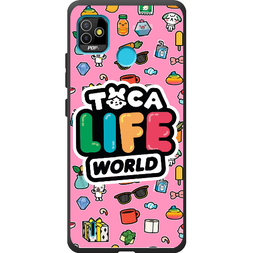 Чехол BoxFace Tecno Pop 5 Toca Boca Life World 