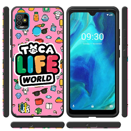 Чехол BoxFace Tecno Pop 5 Toca Boca Life World 