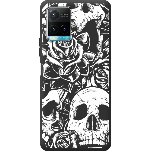 Чехол BoxFace Vivo Y33s Skull and Roses