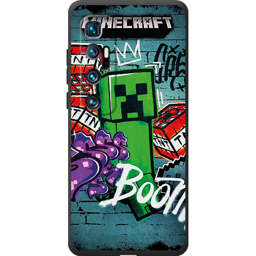 Чехол BoxFace Xiaomi Mi 10 Ultra Minecraft Graffiti