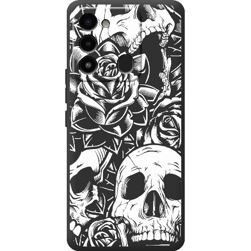 Чехол BoxFace Tecno Spark Go 2022 Skull and Roses