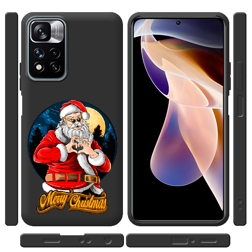 Чехол BoxFace Xiaomi Redmi Note 11 Pro Plus 5G Cool Santa and heart