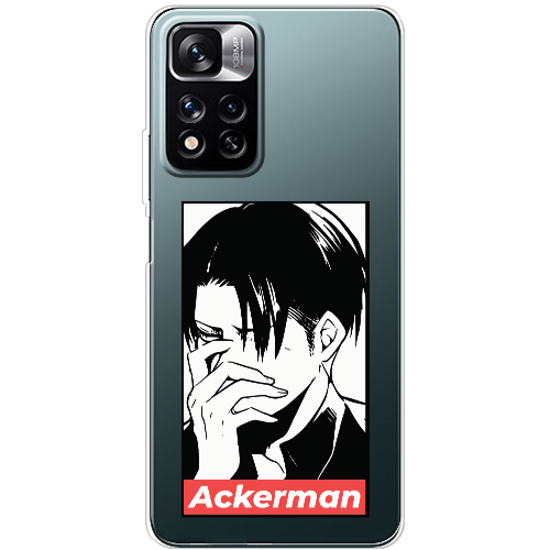 Чехол BoxFace Xiaomi Redmi Note 11 Pro Plus 5G Attack On Titan - Ackerman