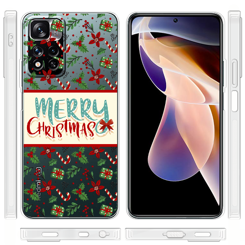 Чехол BoxFace Xiaomi Redmi Note 11 Pro Plus 5G Vintage Christmas Congratulation