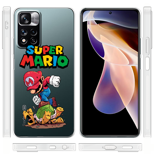 Чехол BoxFace Xiaomi Redmi Note 11 Pro Plus 5G Super Mario