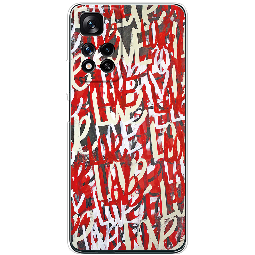 Чехол BoxFace Xiaomi Redmi Note 11 Pro Plus 5G Love Graffiti