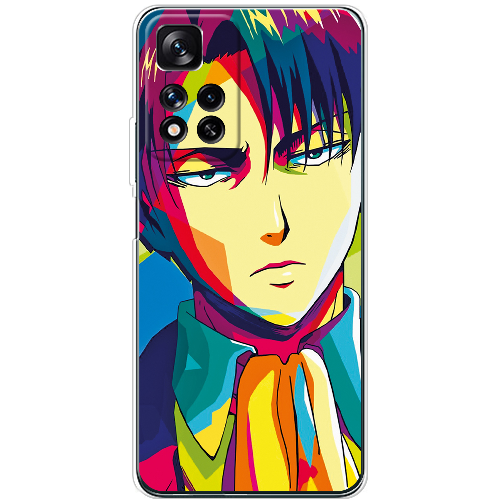 Чехол BoxFace Xiaomi Redmi Note 11 Pro Plus 5G Attack on titan Levi Anime Pop