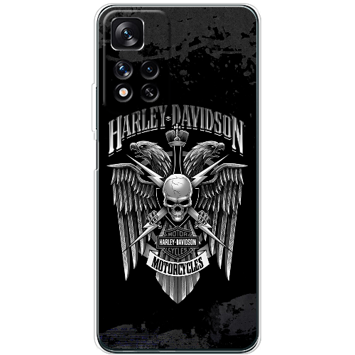 Чехол BoxFace Xiaomi Redmi Note 11 Pro Plus 5G Harley Davidson skull and eagles