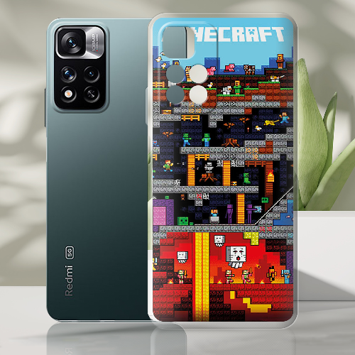 Чехол BoxFace Xiaomi Redmi Note 11 Pro Plus 5G Minecraft Lode Runner