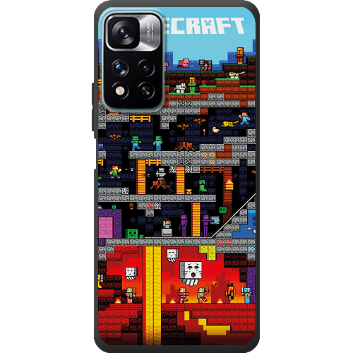 Чехол BoxFace Xiaomi Redmi Note 11 Pro Plus 5G Minecraft Lode Runner