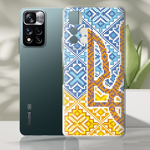 Чехол BoxFace Xiaomi Redmi Note 11 Pro Plus 5G Тризуб Вишивка