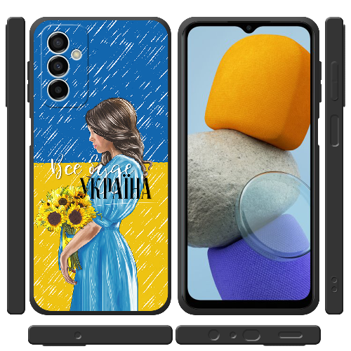 Чехол BoxFace Samsung Galaxy M23 5G (M236) Україна дівчина з букетом