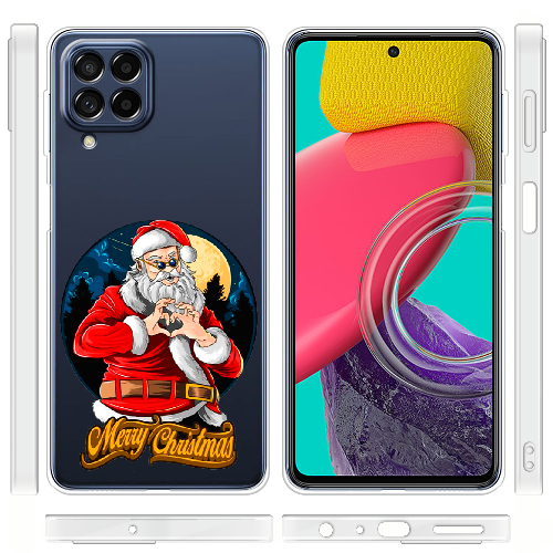 Чехол BoxFace Samsung Galaxy M53 5G (M536) Cool Santa and heart