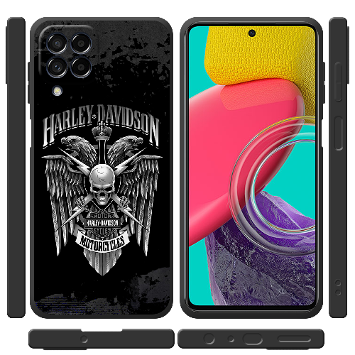 Чехол BoxFace Samsung Galaxy M53 5G (M536) Harley Davidson skull and eagles