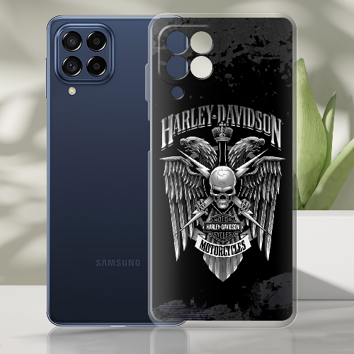 Чехол BoxFace Samsung Galaxy M53 5G (M536) Harley Davidson skull and eagles