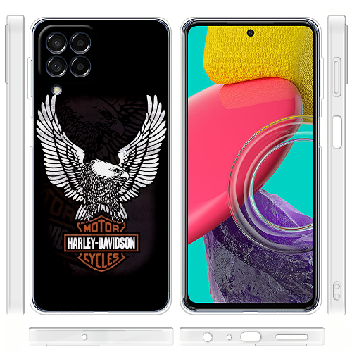 Чехол BoxFace Samsung Galaxy M53 5G (M536) Harley Davidson and eagle