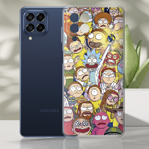 Чехол BoxFace Samsung Galaxy M53 5G (M536) Rick and Morty все герои