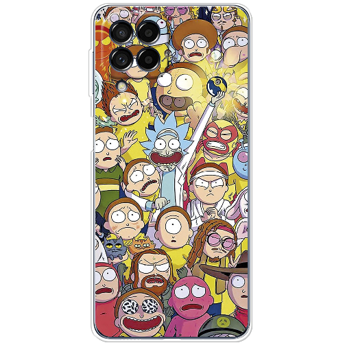 Чехол BoxFace Samsung Galaxy M53 5G (M536) Rick and Morty все герои