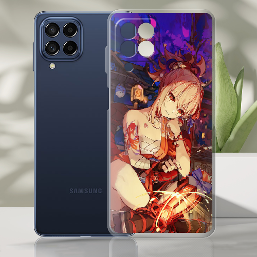 Чехол BoxFace Samsung Galaxy M53 5G (M536) Genshin Ёимия с огоньком