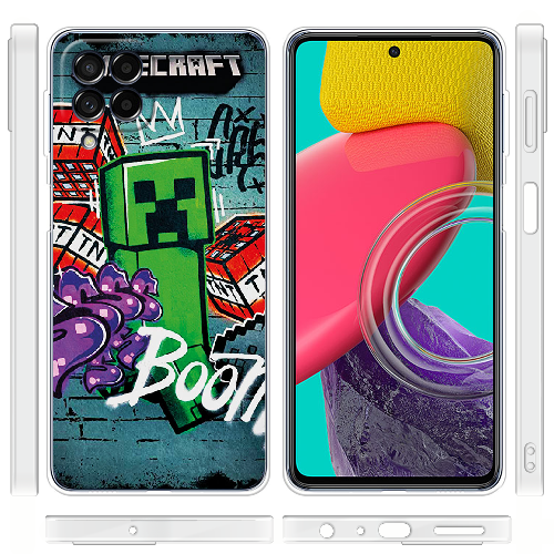 Чехол BoxFace Samsung Galaxy M53 5G (M536) Minecraft Graffiti