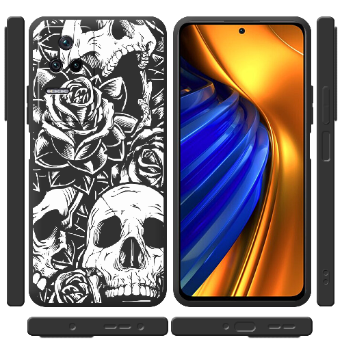 Чехол BoxFace Xiaomi Poco F4 Skull and Roses