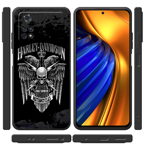 Чехол BoxFace Poco M4 Pro 4G Harley Davidson skull and eagles