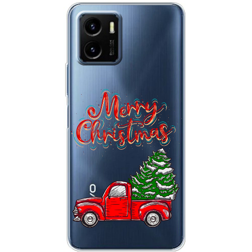 Чехол BoxFace Vivo Y15s Holiday Car Merry Christmas