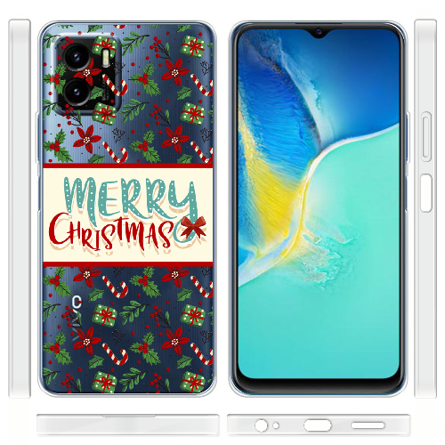 Чехол BoxFace Vivo Y15s Vintage Christmas Congratulation