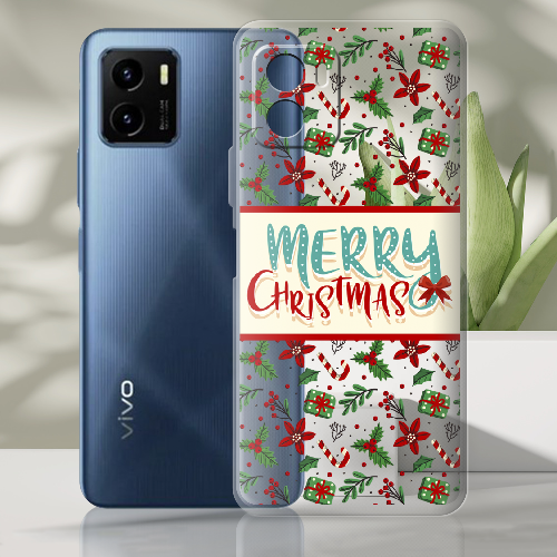 Чехол BoxFace Vivo Y15s Vintage Christmas Congratulation