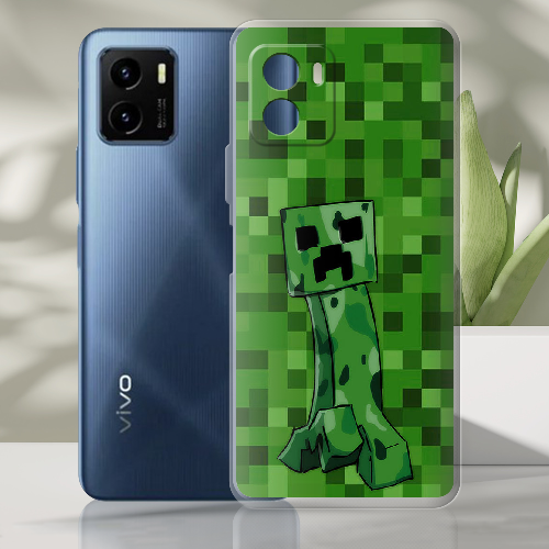 Чехол BoxFace Vivo Y15s Minecraft Creeper