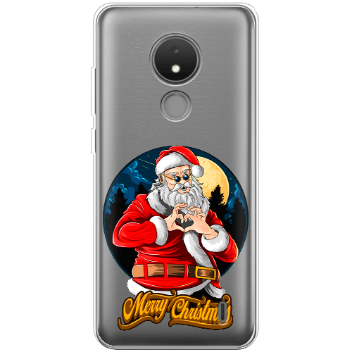 Чехол BoxFace Nokia C21 Cool Santa and heart