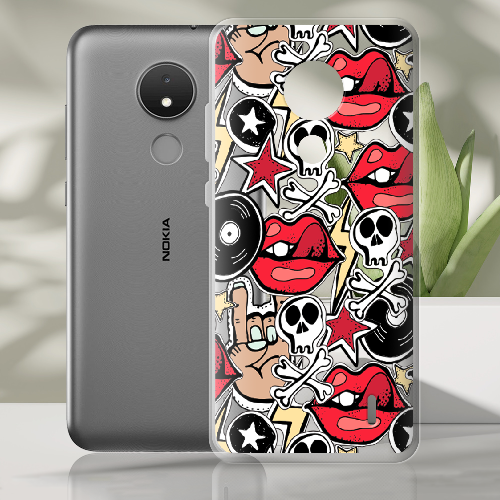 Чехол BoxFace Nokia C21 Rock Graffiti