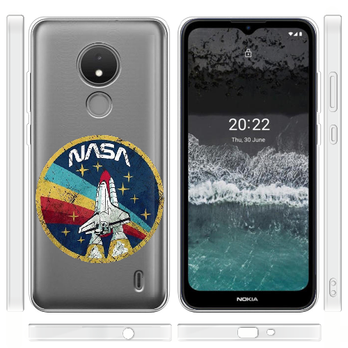 Чехол BoxFace Nokia C21 Space Shuttle NASA