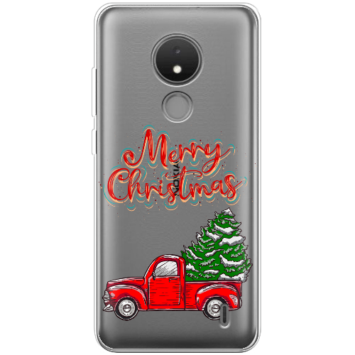 Чехол BoxFace Nokia C21 Holiday Car Merry Christmas