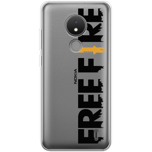 Чехол BoxFace Nokia C21 Черный Free Fire